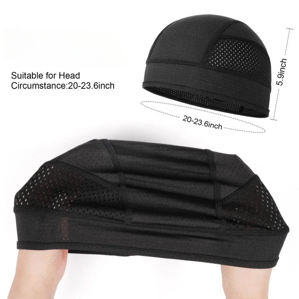 Sun Protection Bicycle Cap Quick-drying Breathable Mesh Running Cap Sweat Wicking Cycling Men Women Helmet Inner Liner Hat