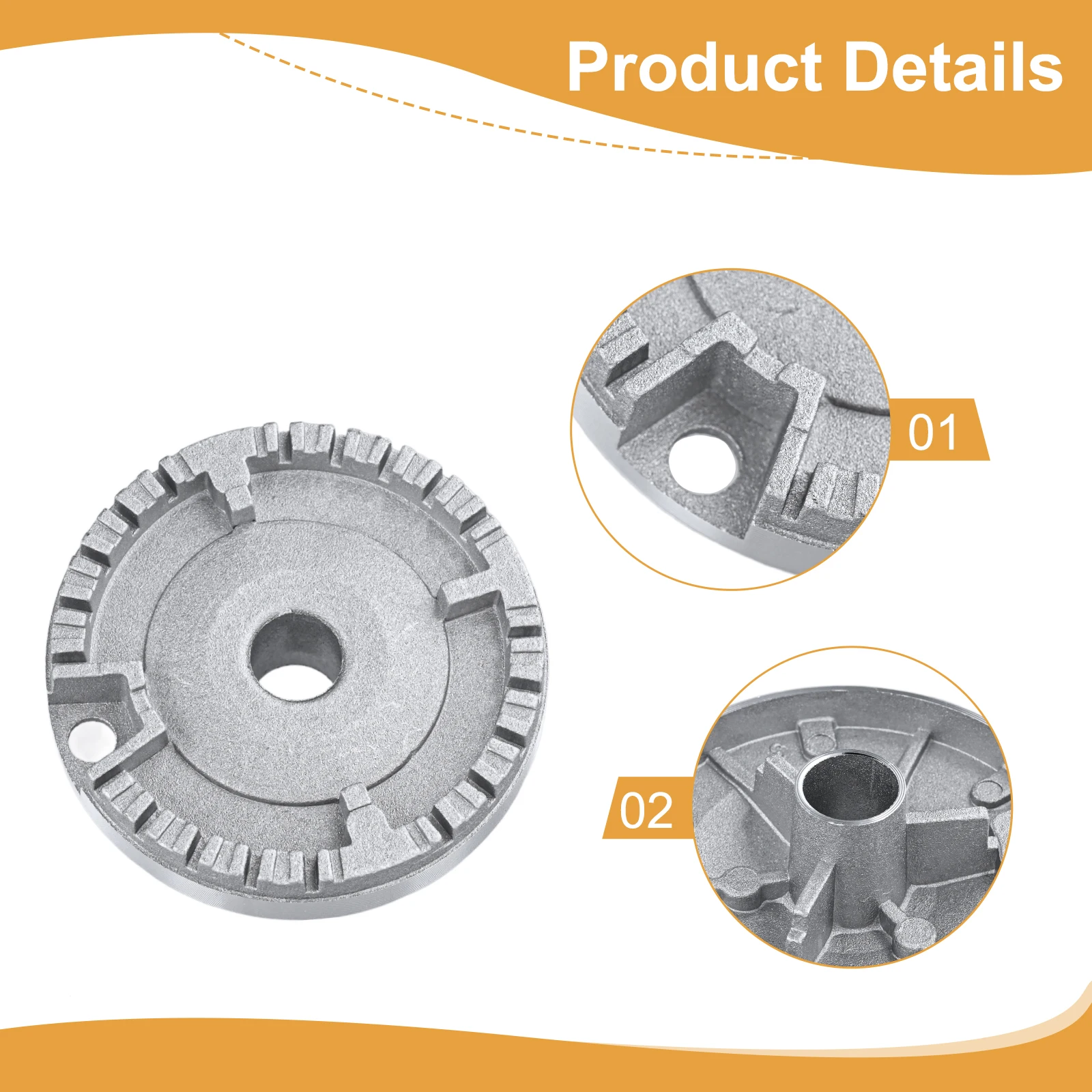 Gas Stove Accessories Stove Control Knobs 47mm/68mm/94mm/125mm Gas Stove Ignition Switch Stove Burner Dividers For SABAF Burner Embedded Gas Kitchen Accessories