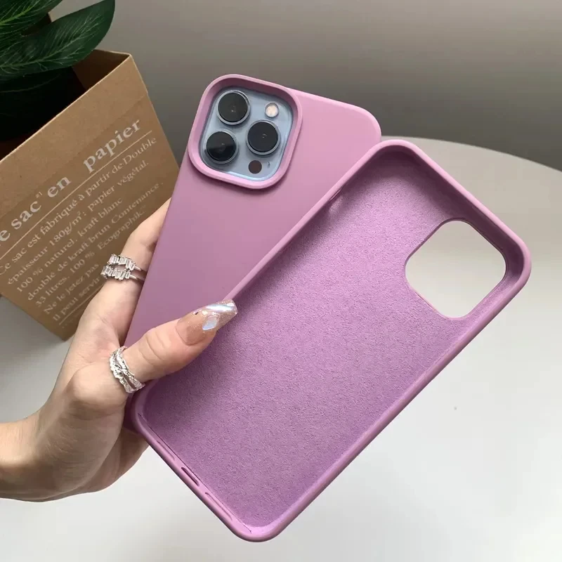Premium Liquid Silicone Shockproof Phone Case - Luxury Soft Cover