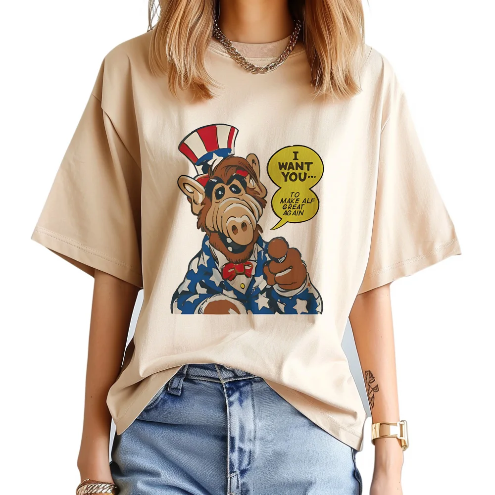 

Alf top women summer tshirt female anime 2000s clothes
