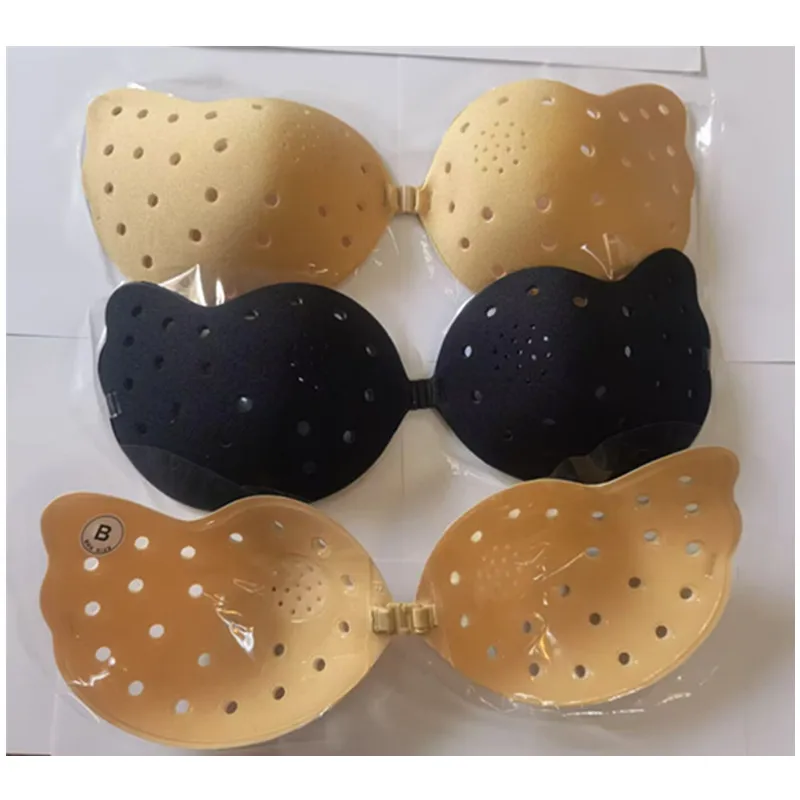 

Women Invisible Push Up Bra Backless Strapless Bra Seamless Front Closure Bralette Underwear Women Self-Adhesive Silicone Sticky