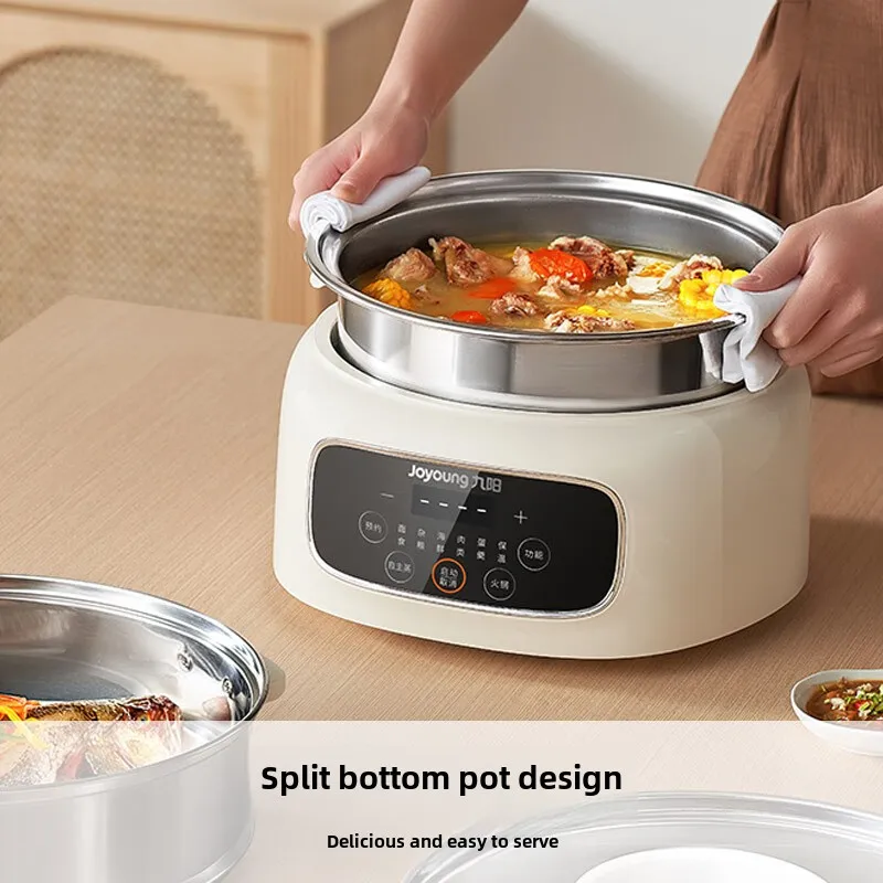 Electric Food Steamers 15.5L Large Capacity Detachable Multifunctional Steamer GZ581 for Household Use Electric Cooking Pot 220V