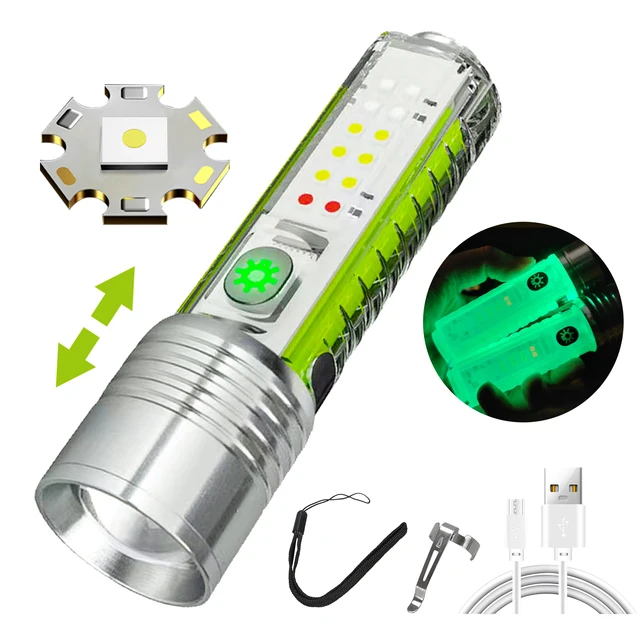 백색 레이저 장거리 강한 빛 XPG 포커싱 손전등: 강력한 조명이 필요한 모험과 야외 활동에 적합한 제품