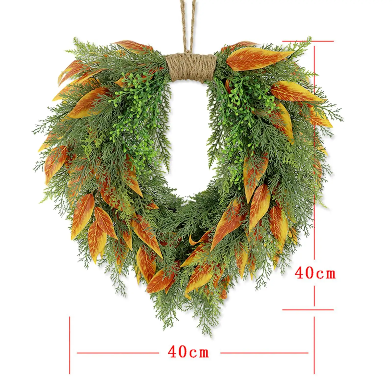 Easter Wreath Front Door Porch Artificial Holiday Wall Indoor Outside Wall Hanging Outdoor Home Birthday Heart Shaped Garland