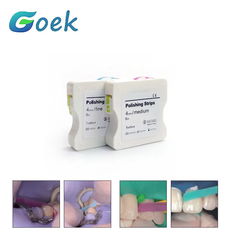 

6m/Roll Dental Polishing Strip Resin Pink Blue Tooth Surface Smooth Autoclavable Dental Tool Dentist Material