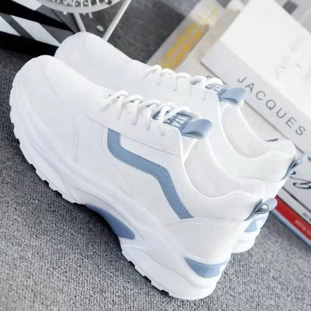 Spring Autumn Women Casual Zapatos Mujer Shoes Comfortable Breathable Mesh Sneakers Womens's Flat White Sneakers Vulcanized Shoe 3