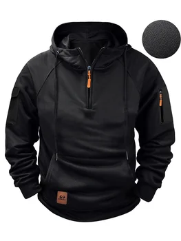 Multi-Pocket Fleece Hoodie 1