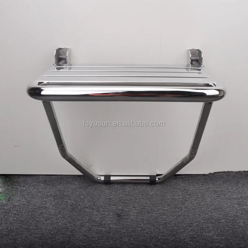 YUSUN Stainless Steel Folding Wall Mounted Shower Seat 5