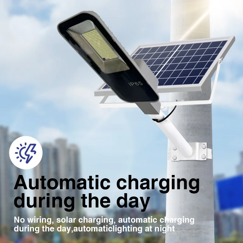 Super bright solar street lamp outdoor road lamp 370LED, 7500K, IP65 waterproof, remote control, garden, playground, terrace. 2