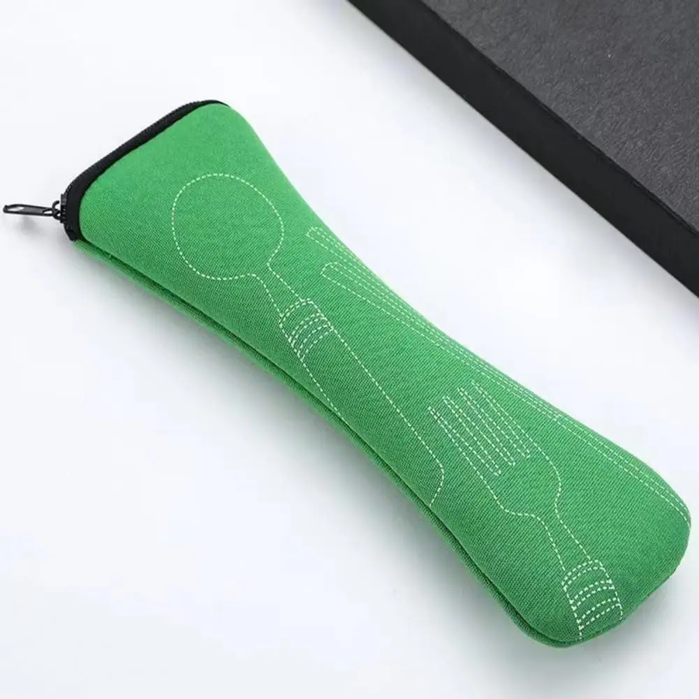 20cm Cutlery Storage Bag Tableware Cloth Zipper Design Pouch Fork Spoon Chopsticks Office Camping Travel Utensil Carrying Case