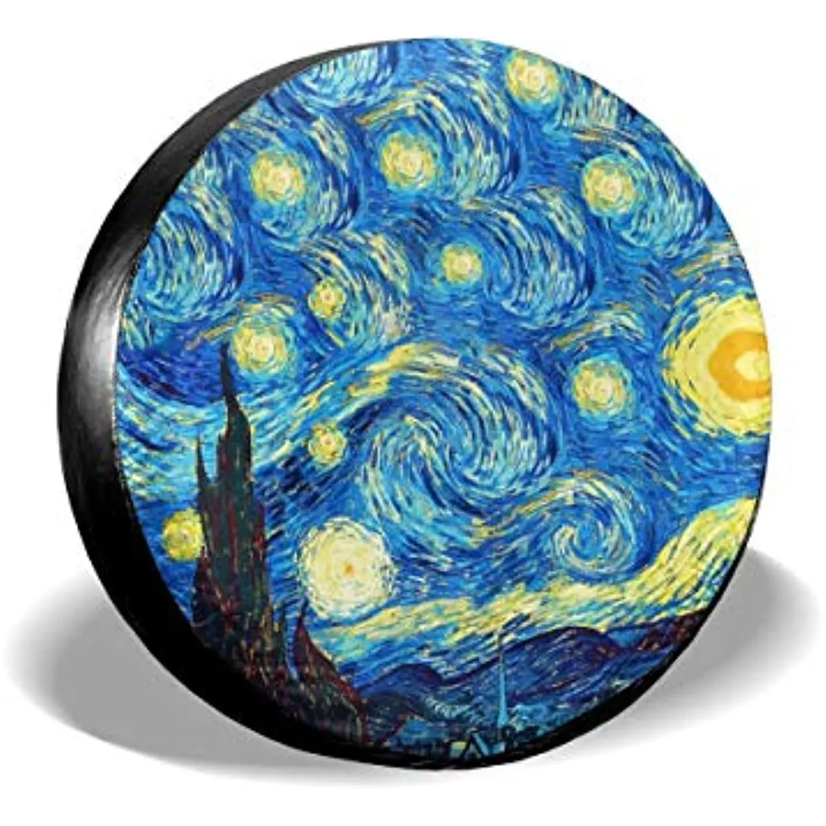 

Spare Tire Cover The Starry Night Van Gogh Universal Waterproof Wheel Cover for RV SUV Trailer Fit Tire