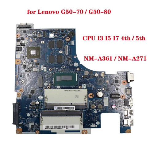 

ACLU3/ACLU4 NM-A361/NM-A271 for Lenovo G50-80 G50-80M G50-70 Laptop Motherboard with CPU 3558U/I3/I5/I7 GPU R5 M330 / M230 DDR3