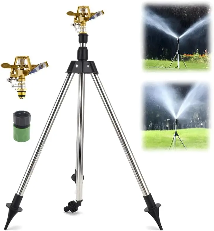 Arroseur De Jardin Rotatif Sur Trépied Alu Portée Max 14 M Raccord Rapide Vito 82643716