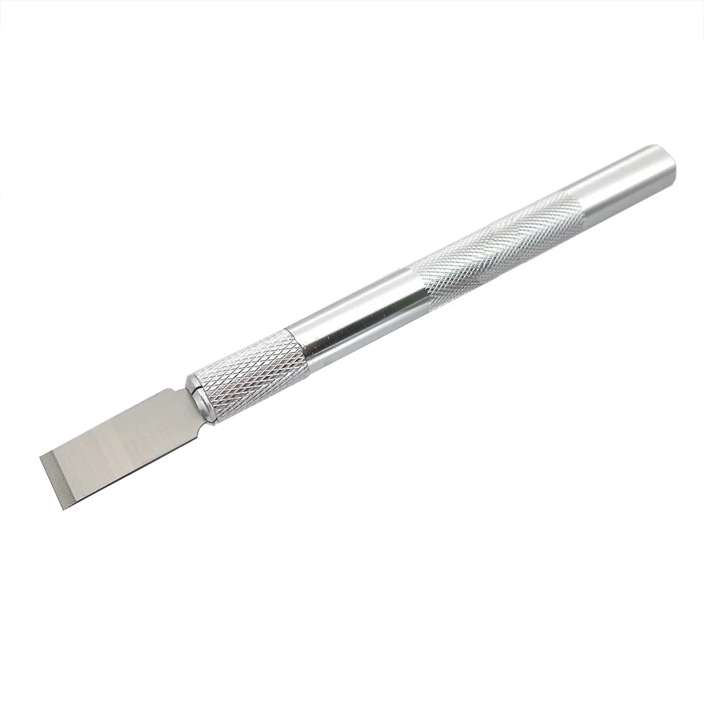 NO.18 Flat Head Carving Knife Set Self-adhesive Cleaning Scraper Glue Removal Scraper Including 20 Blades and 1 Handle putty knife scraper wall scraper paint scraper