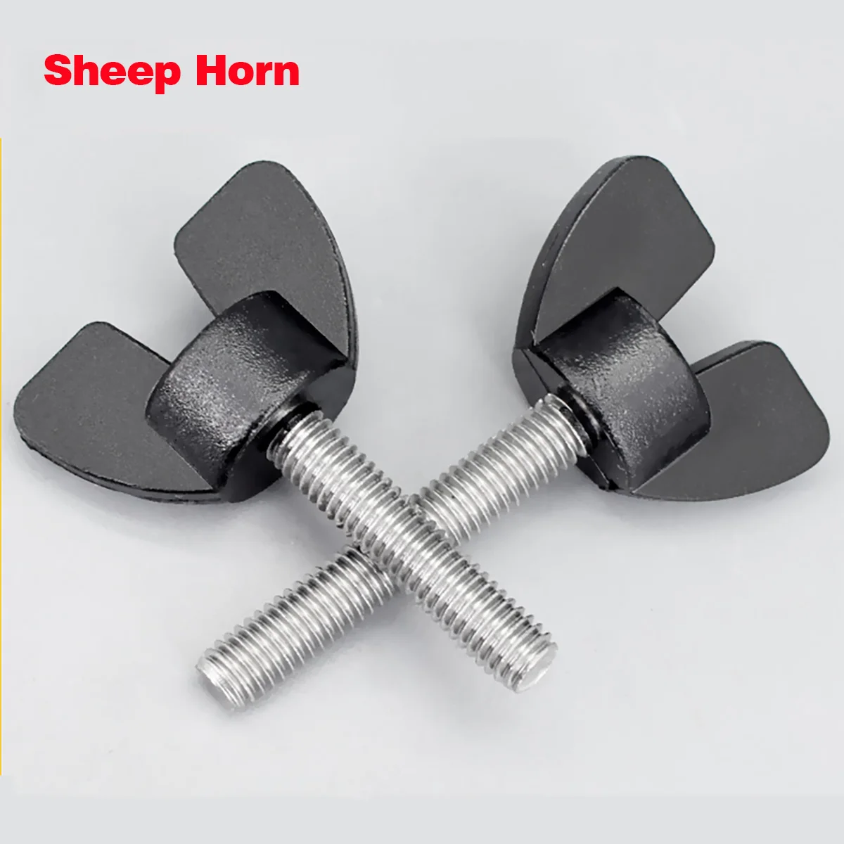 

304 Stainless Steel Sheep Horn/ Round Head Plum Blossom Handle Rotating Rubber Head Bolt M5M6