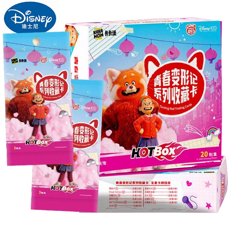 

Disney 100th Turning Red Series Collection Cards Meilin Ming Lee Miriam Character Anime Peripheral Game Card Children Xmas Gifts