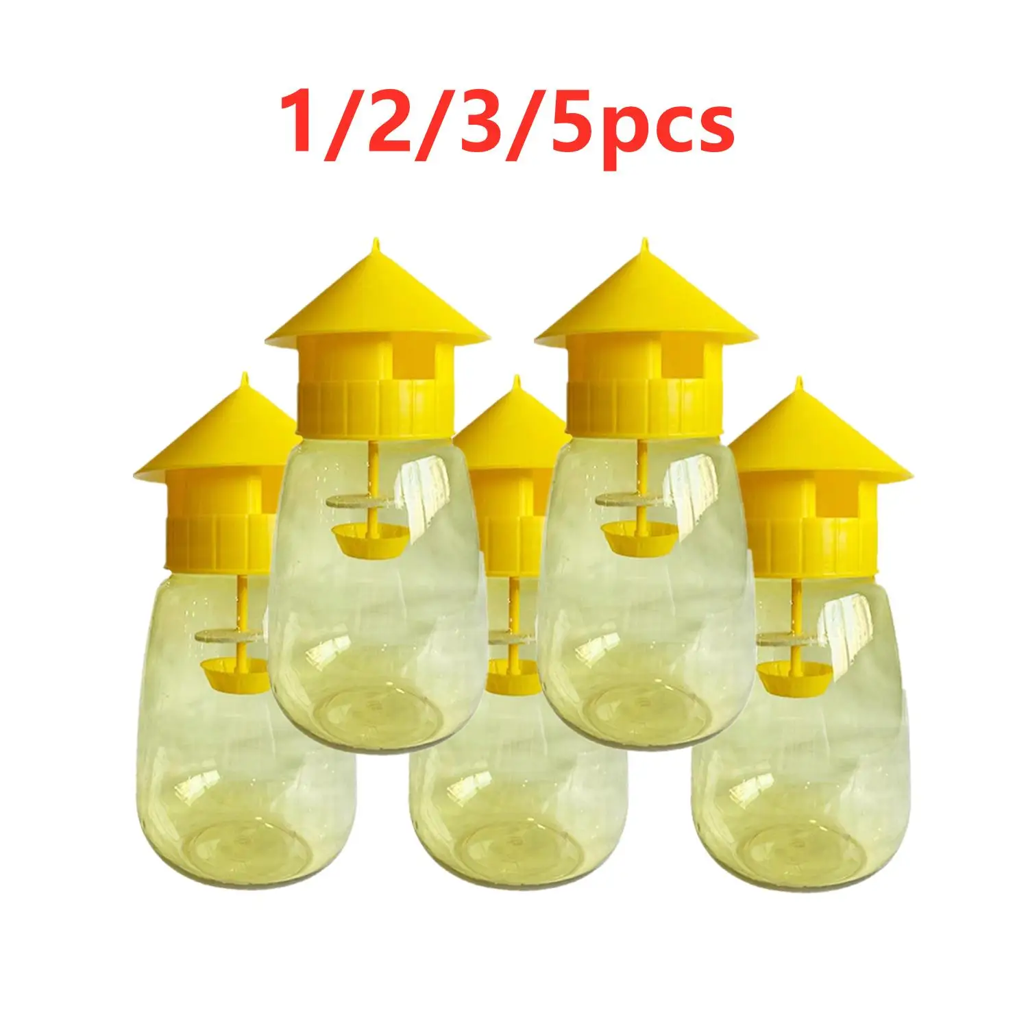 

LOT Fruit Fly Trap Killer Yellow Plastic Drosophila Trap Fly Orchard Anti Fruit Catcher Pest Fly Trap Control Insect Products