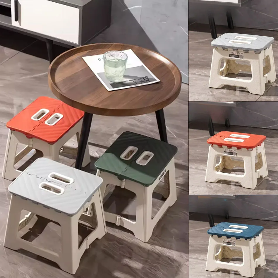 Portable Folding Stool Hot Adult Children Portable Folding Stool Thickened Plastic Saddle Chair for Outdoor Activities and Fishing Gifts Party Favors