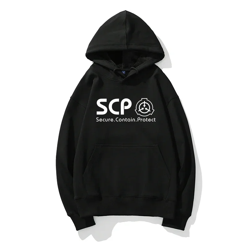 

SCP Anime Solid Hoodie Fashion Long Sleeve Sweatshirt High Quality Fashion Men's and Women's Hoodie Casual y2K Hooded Pullover