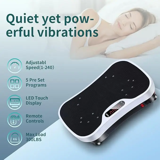 Unisex Full Body Shaker Workout Power Waver Vibrate Stand ABS Fitness Platform Exercise Machine Vibrating Shaking Home Use