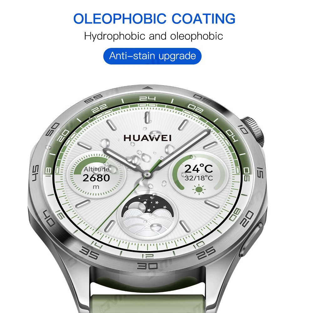 Folia ochronna 5D do Huawei Watch GT 4 46mm zielona folia chroniąca przed zarysowaniami do zegarka Huawei GT4 2 ochraniacz ekranu