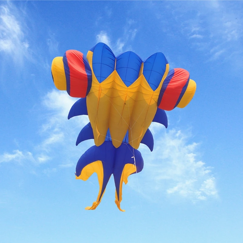 10m goldfish kite software nylon ripstop outdoor toys flying kites for adults large kite octopus jellyfish koi