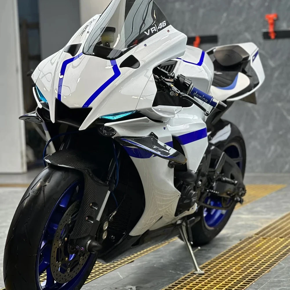 야마하 YZF R1 R1M 2020 2021 2022 2023 2024 오토바이 에어로다이나믹 윙 키트 사이드 윙 고정 윙 스포일러 페어링 액세서리