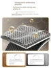 Modern Waterfall Kitchen Sink Embossed Honeycomb Stainless Steel Large Single Slot Vegetable Washing Basin Dishwashing Pool 2