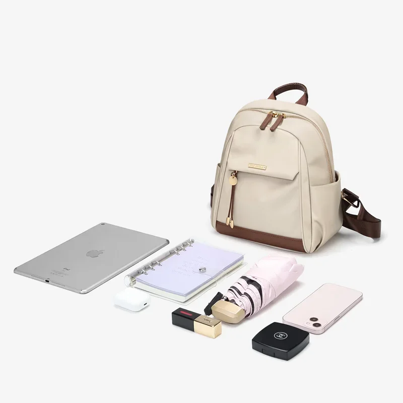 GOLF Small Backpack Apricot Women Black Waterproof Backpack Laptop Outdoor Female Oxford Fashion Commuter Bag Designer Luxury 5