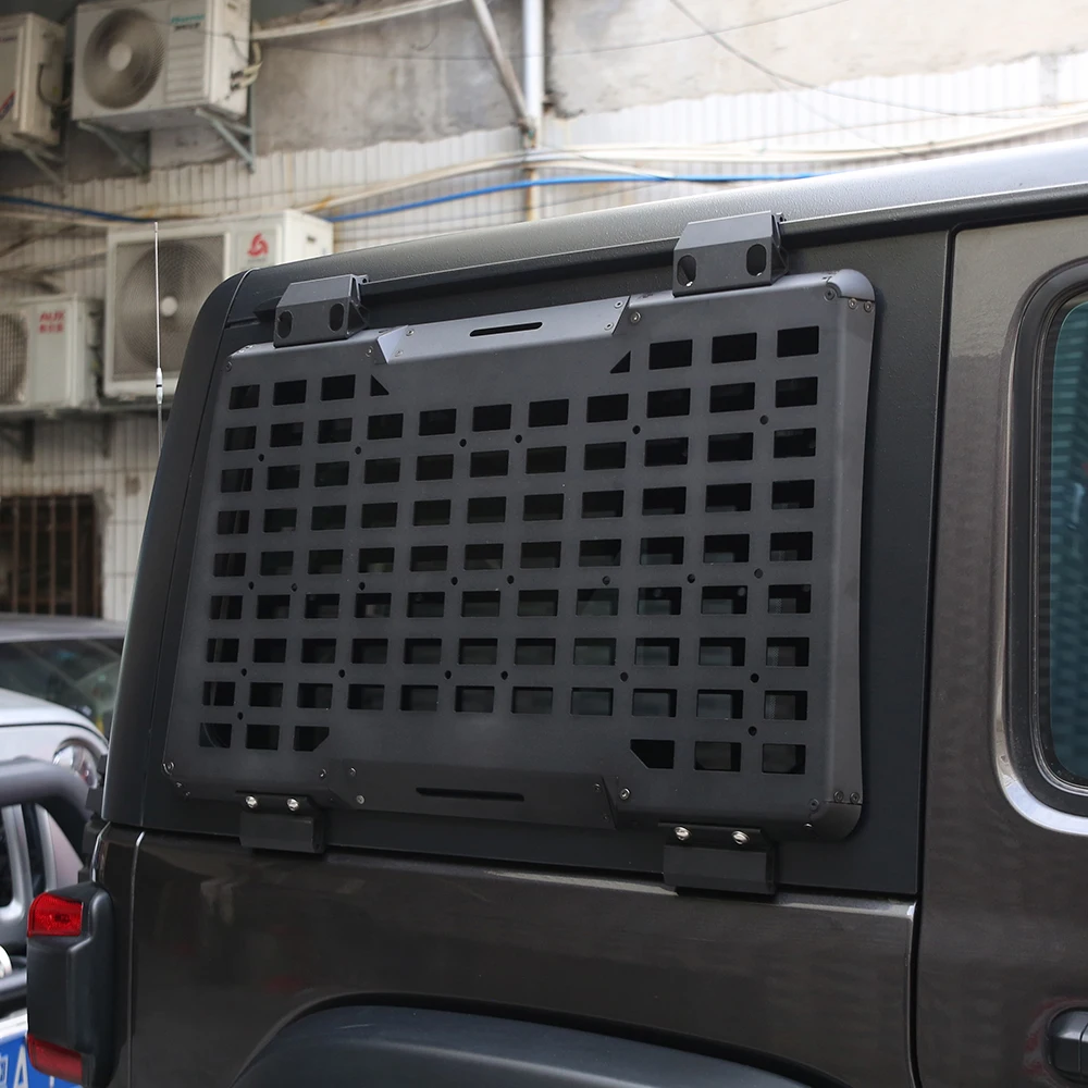 Rear Right Window Storage Molle Panel Flank Kit Window Protective Decoration For Jeep Wrangler JL-4Door Exterior Parts Jeep Window Molle Panel