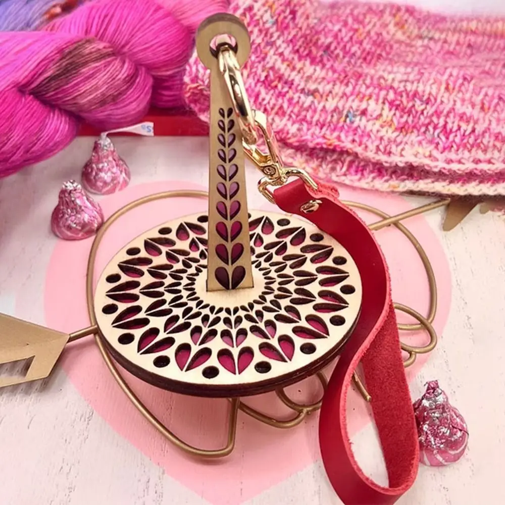 Tragbare Holz Handgelenk Garn halter Garn minder Garn Lagerung Strick werkzeug Stricken Häkeln liefert Garn Veranstalter – Detail 6
