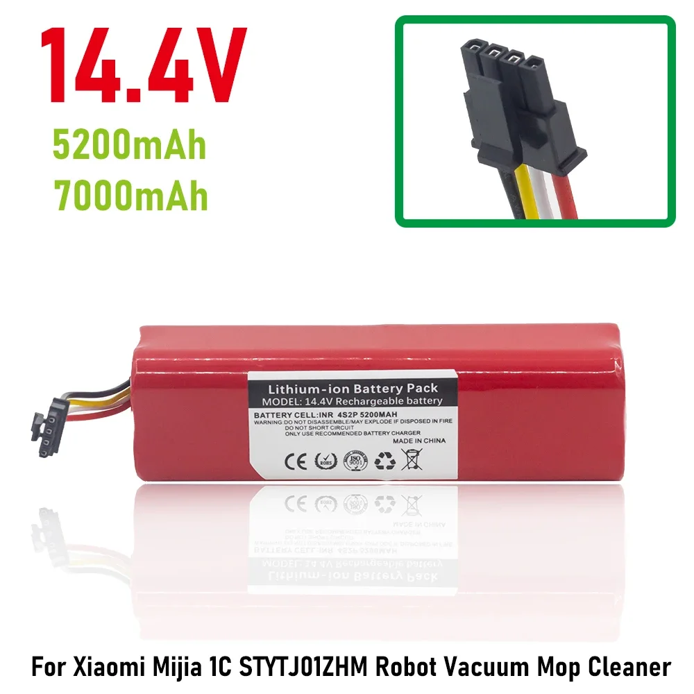 

18650 Lithium Battery For Xiaomi Mijia Robot Vacuum Cleaner For roborock S50 S51 S52 S53 S55 T6 T61 battery pack