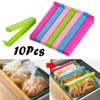 10Pcs Portable New Kitchen Storage Food Snack Seal Sealing Bag Clips Sealer Clamp Kitchen Plastic Tool  Accessories Bag Clip 3