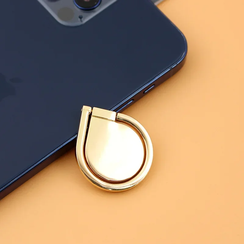 Sleek 360° Rotating Waterdrop Phone Ring Holder and Grip - Metal Mount