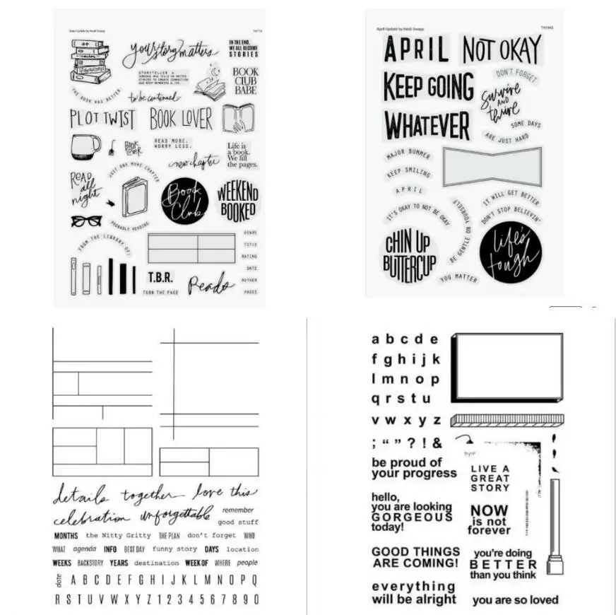 New English Clear Silicone Stamp seal for DIY Scrapbooking Album Decorative Clear Stamp Sheets A656