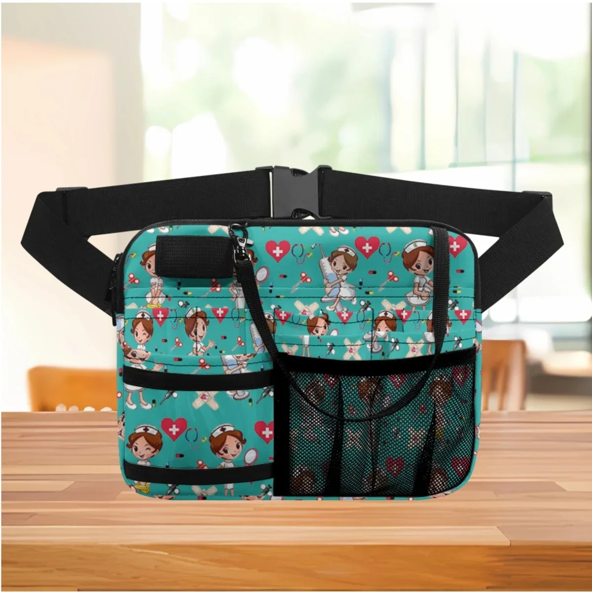 New Portable Mesh Nurse Fanny Packs Multi-Pocket Drug Medical Tool Storage Belt Bags Practical Waist Bags Nurse Accessories Gift