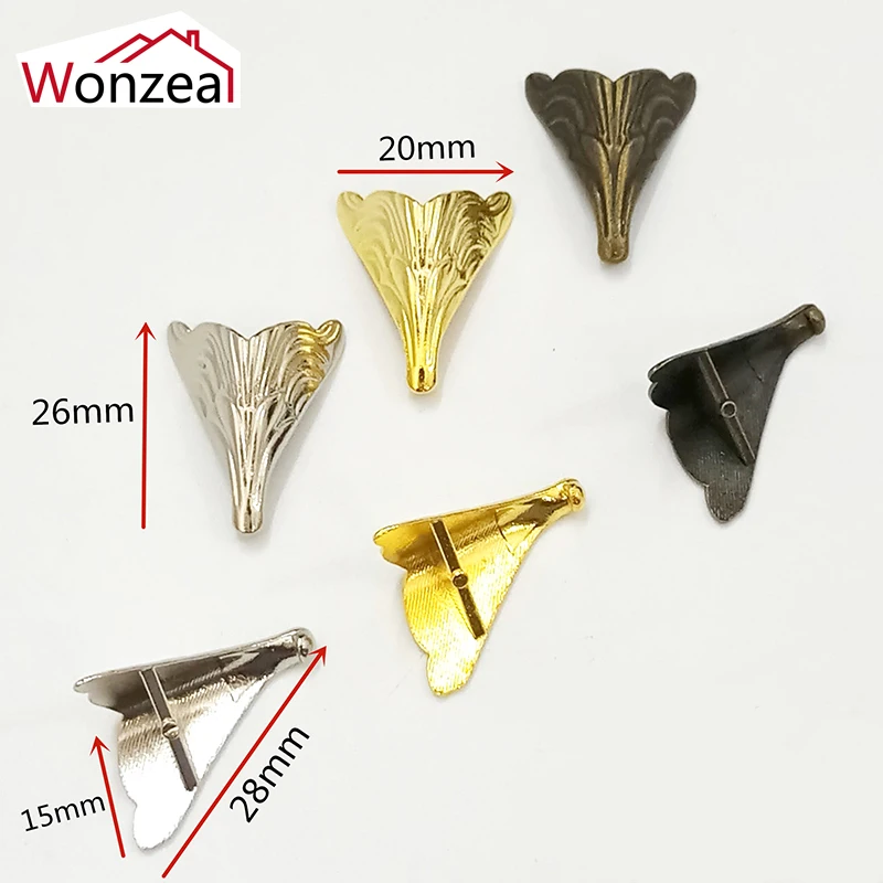 

20 шт., античная бронза, дерево, Ранняя нога, желтое серебро, кронштейн 20x26 мм