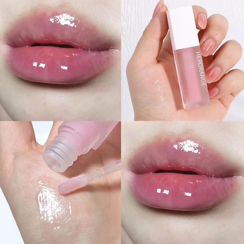 

Transparent Glossy Repairing Lip Oil Lips Care Moisturizing Non-sticky Lip Tint Lasting Clear Lip Plumper Lips Makeup Cosmetic