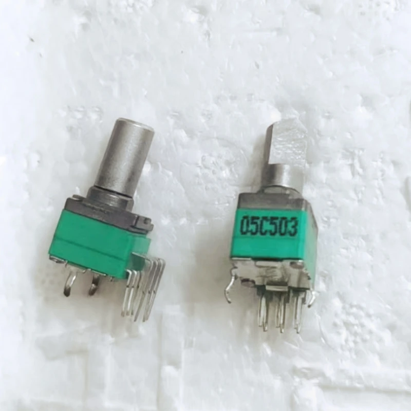 

2 шт. RK097G 097 Вертикальная изогнутая нога 6-контактный двойной потенциометр C50K C503 полуручка 12 мм усилитель мощности Регулировка громкости
