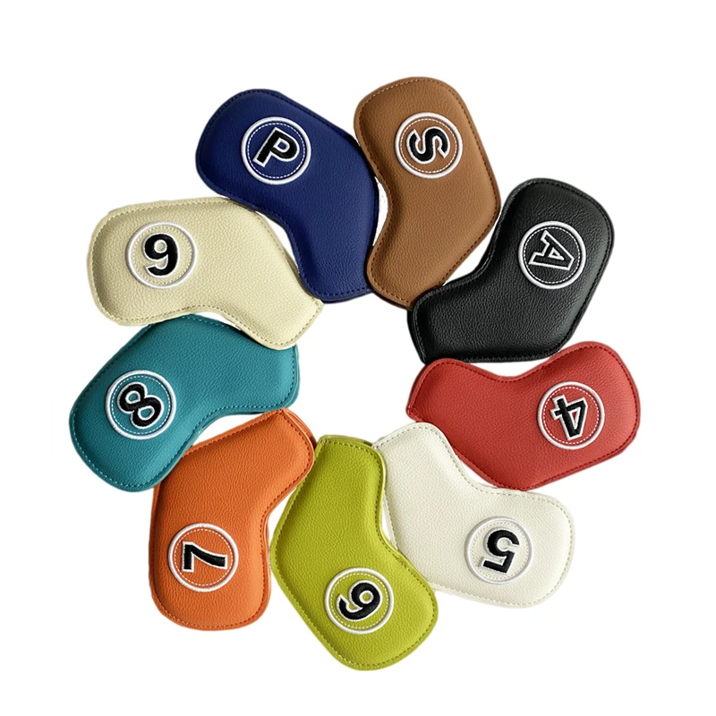 Golf Club Head Cover for Iron Head 9pcs/set the Numbers are Embroidered
