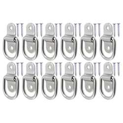 Heavy Duty D Ring Tie Down Anchor Hook (12 set)