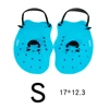 Swimming Kits Swimming Paddles Water Sports 1 Pair 17*12.3cm About 100g Adjustable Black Bule Diving Hand Webbed 1