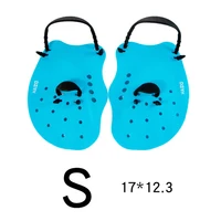 Swimming Kits Swimming Paddles Water Sports 1 Pair 17*12.3cm About 100g Adjustable Black Bule Diving Hand Webbed 1