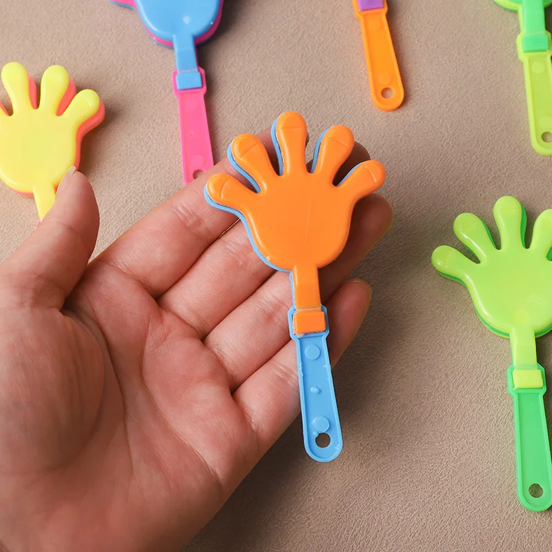 20Pcs Colorful Mini Hand Clapper Cheering Props Kids Birthday Party Favors Goodie Pinata Fillers Toys Wedding Baby Shower Gifts