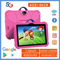 2025 New 5G WiFi Kids' tablet 7 Inch Android Learning Education Tablets Quad Core 4GB RAM 64GB ROM Google Play Bluetooth 4000mAh 1