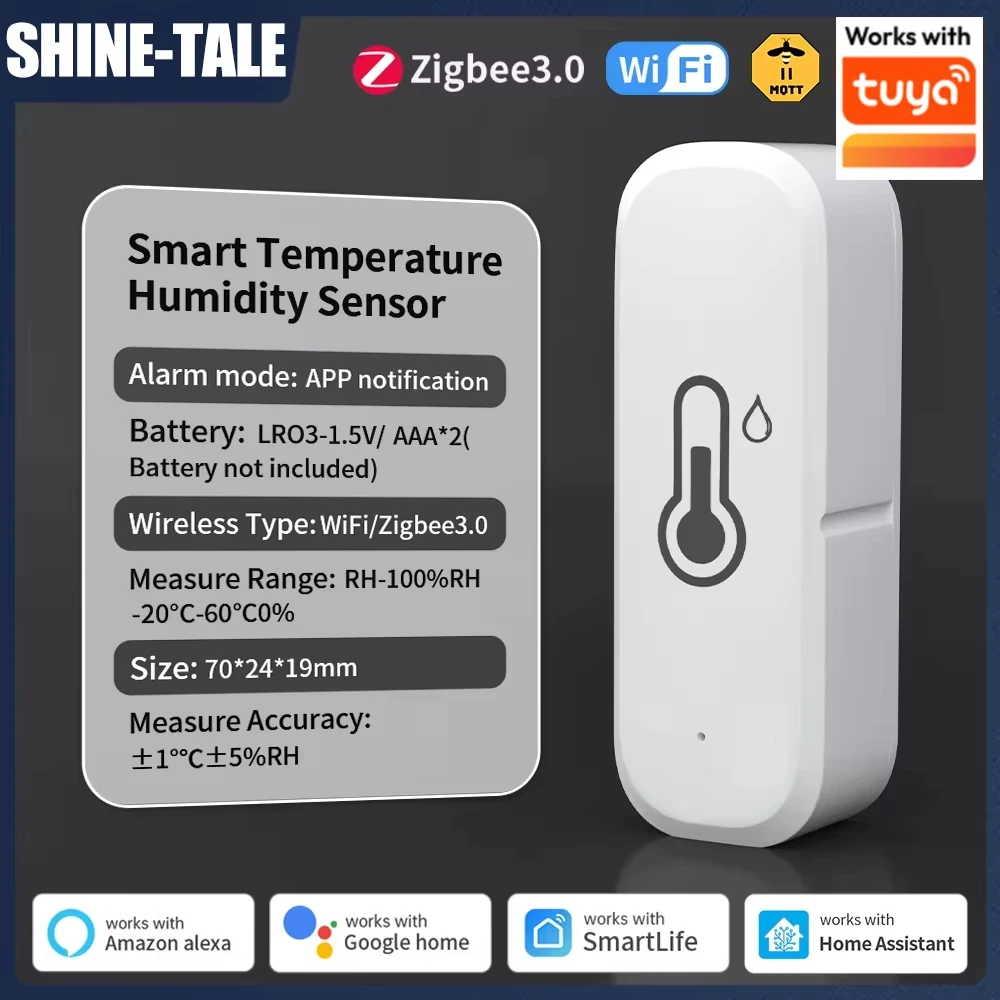 Smart Home Temperature & Humidity Sensor with Real-Time Alerts and Voice Assistant Control