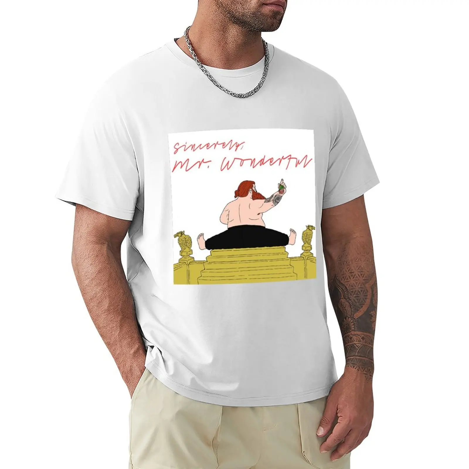 Action Bronson Mr Wonderful T-Shirt Sport Fan T-Shirt Grafica T-Shirt Manica Corta Con Stampa Animalier Per Ragazzi T-Shirt Uomo
