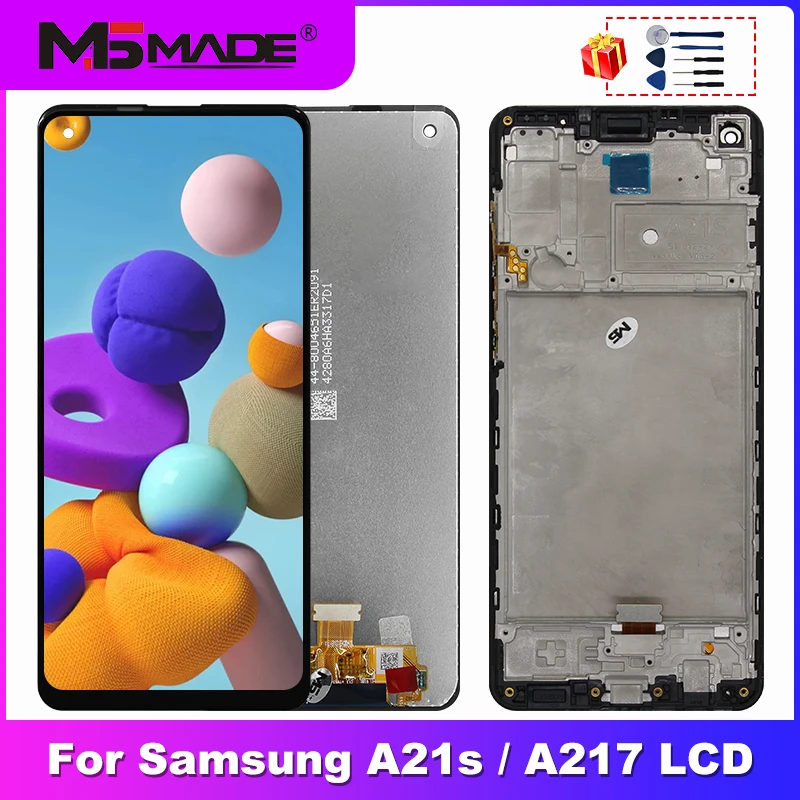6.5" Original For Samsung Galaxy A21S Display A217F A217 LCD Touch Screen Digitizer Display For Galaxy A21S LCD A217F/DS A217H the best screen for lcd phone black