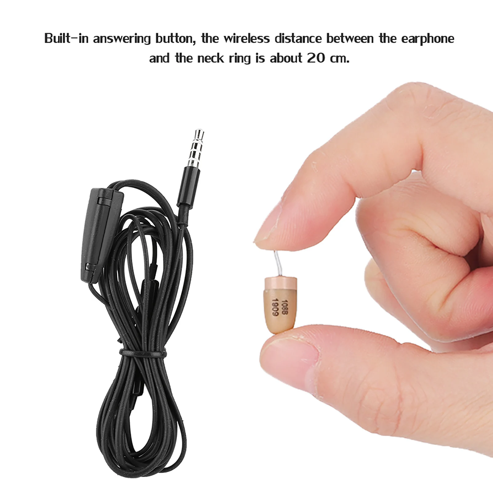 Mini Concealed Spy Earphone Earpiece Hidden Earphone Wireless Earpiece Headset for Mobile Phone Wireless Earpiece Headset