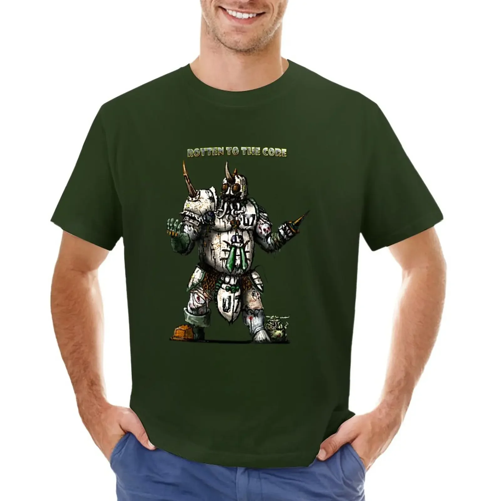 Happy Death Guard T-Shirt Cute Top Oversize Customs Vintage Plain White T-Shirt Uomo